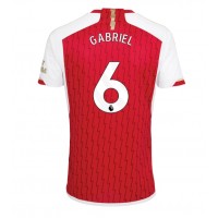 Dres Arsenal Gabriel Magalhaes #6 Domáci 2023-24 Krátky Rukáv